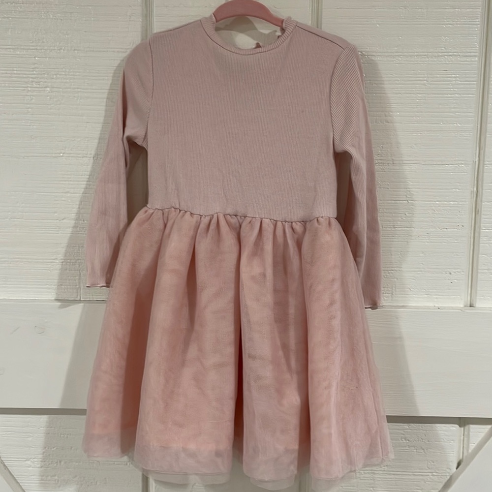 Old Navy 2T Long Sleeve Tulle Dress - Blush